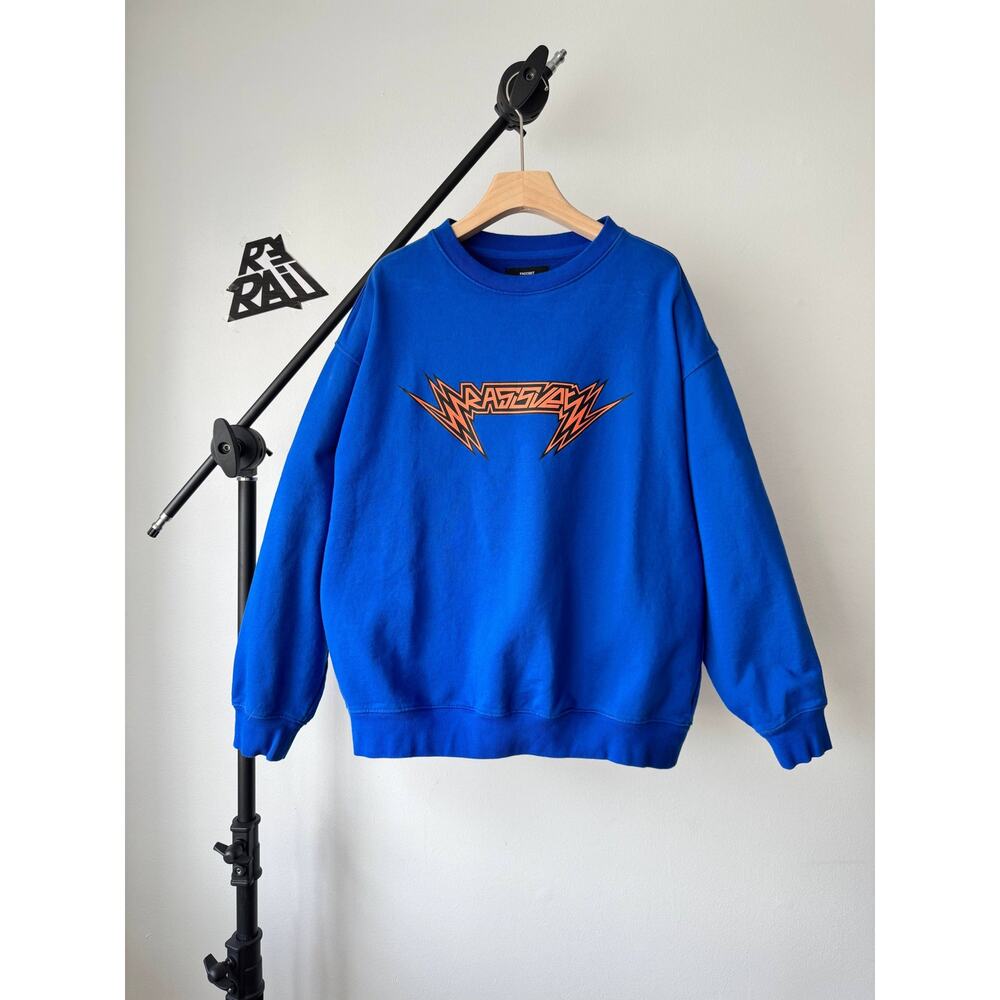 Gosha Rubchinskiy Rassvet Graphic Crewneck Blue